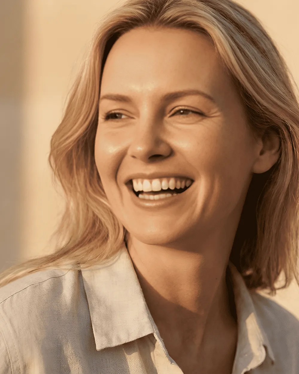 Radiant, confident smile